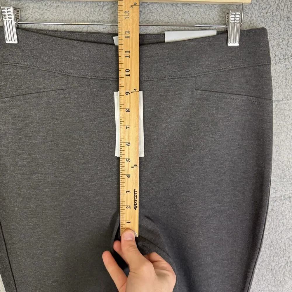 S Chicos‎ Ponte Leggings Size 2R US 12 Gray Stretch Pull On NWT